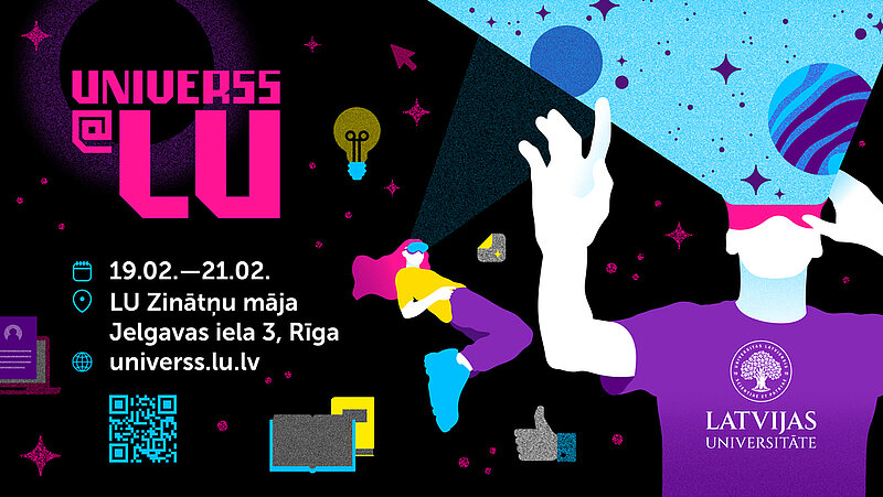 Studiju festivāls “Universs@LU 2026” notiks trīs dienas  – no 19. līdz 21. februārim – LU Akadēmiskajā centrā 